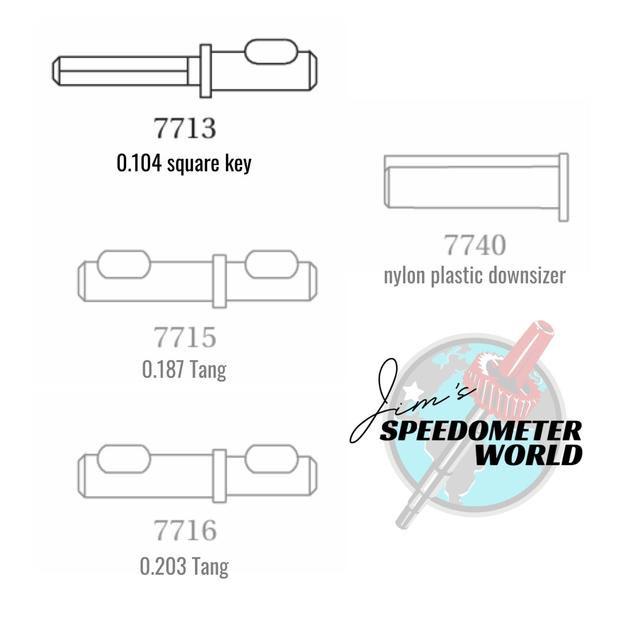 7713 - Replacement Drive Key End