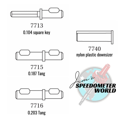 CBI Ratio Adapter Small Parts Kit - 4pc (Replacement Key Ends)
