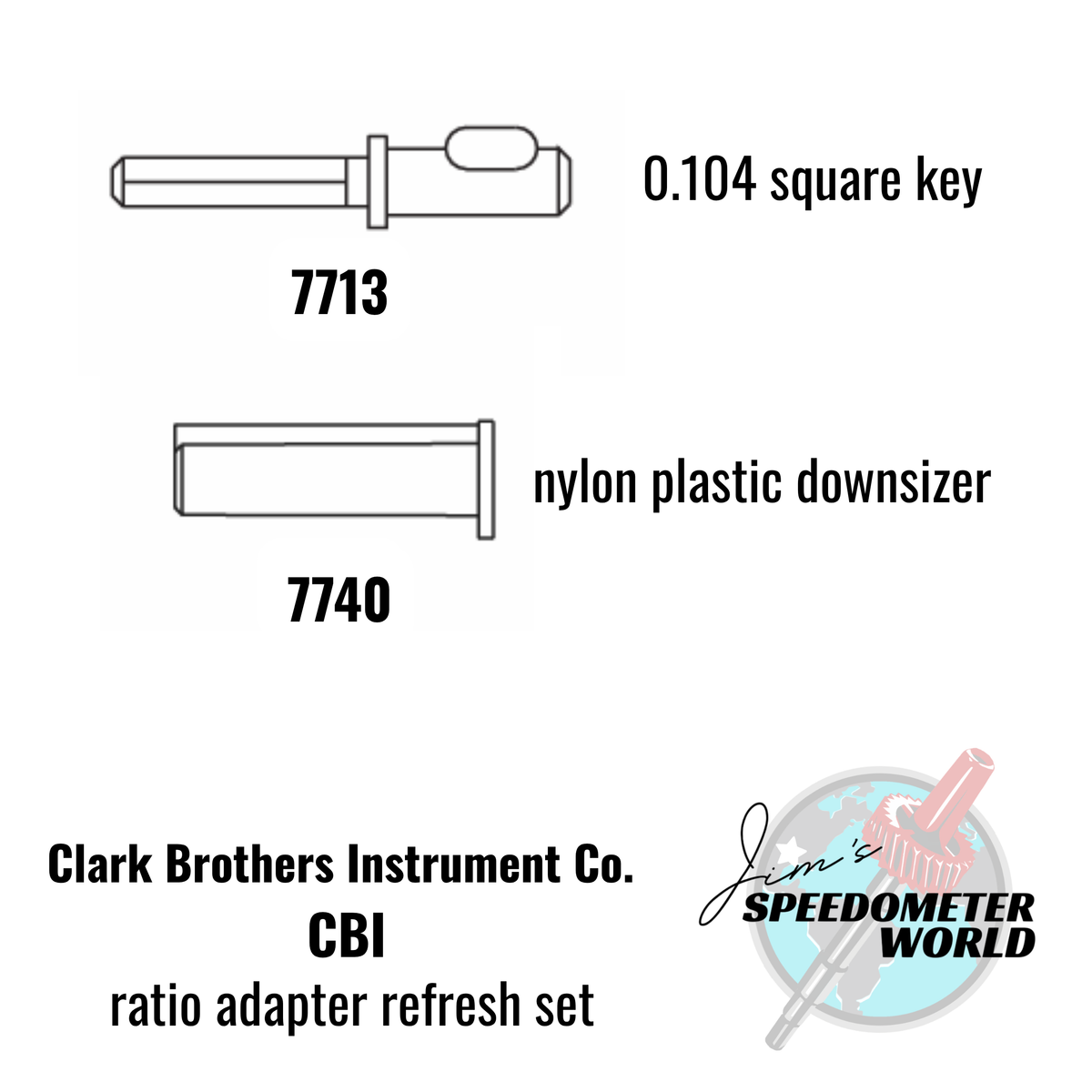 CBI Ratio Adapter Refresher Set (Drive Key 7713 and Downsizer 7740)