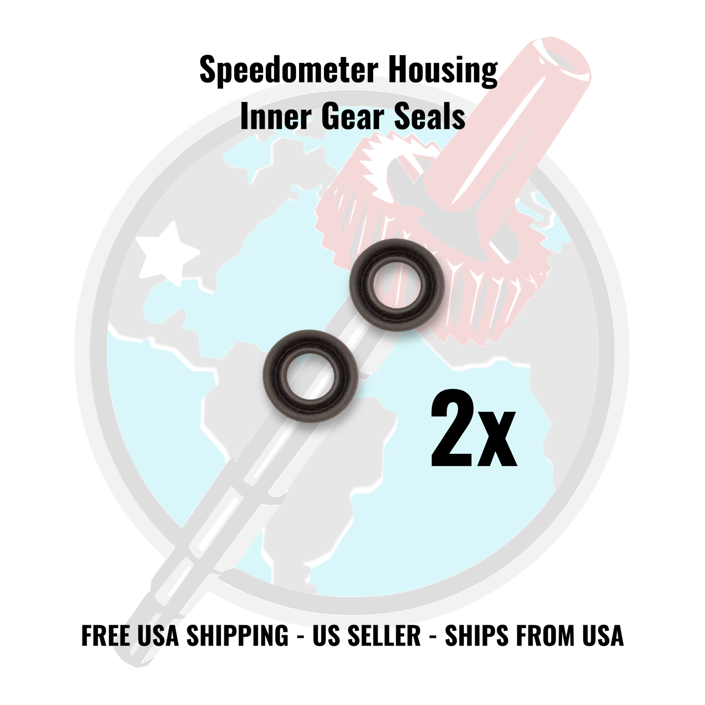 2x Inner Gear Seal for 700R4 Speedometer Gear Housings, BOP350, TH400, 2004R