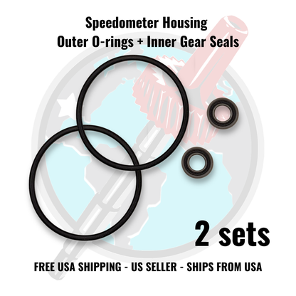 2x Seal Kit for 700R4 Speedometer Gear Housings, fits BOP350 ( 4 piece )