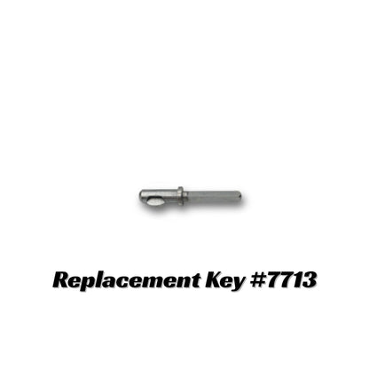 Replacement metal drive key for CBI adapters part #7713 on a white background