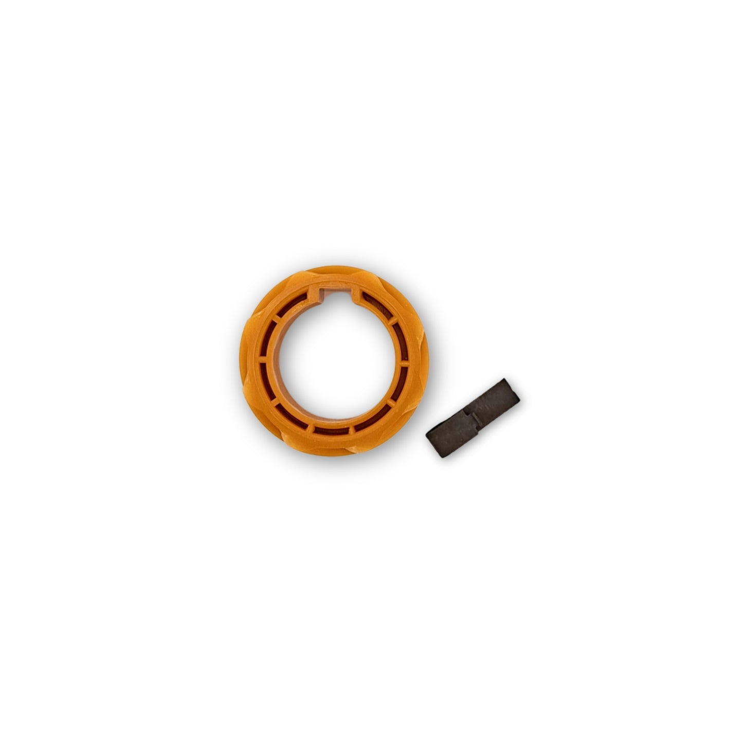 Chevy TH350 8 Tooth Speedometer Drive Gear with Clip, Orange, Yellow