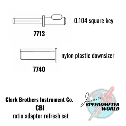CBI Ratio Adapter Refresher Set (Drive Key 7713 and Downsizer 7740)