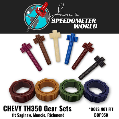 18 tooth Chevy TH350 Driven Gear, brown, fits Saginaw / Muncie / Richmond