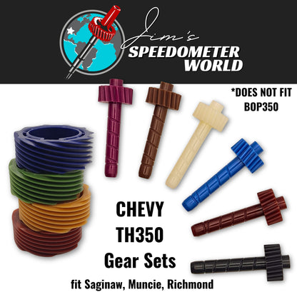 20 tooth Chevy TH350 Driven Gear, blue, fits Saginaw / Muncie / Richmond